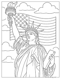 American Sightseeing Coloring Pages