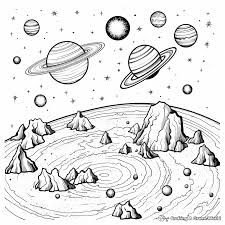 Space Exploration Coloring Pages