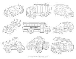 Cars and Trucks Coloring Pages