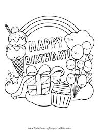 Birthday Party Coloring Pages