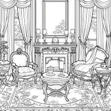 Luxury Interiors Coloring Pages