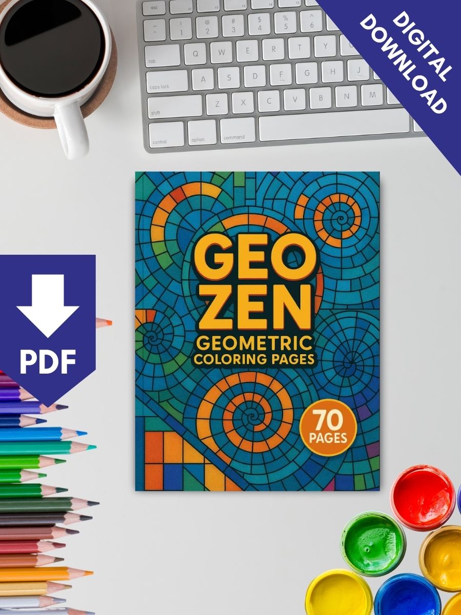 Geo Zen – 70 Geometric Coloring Designs - Image 2